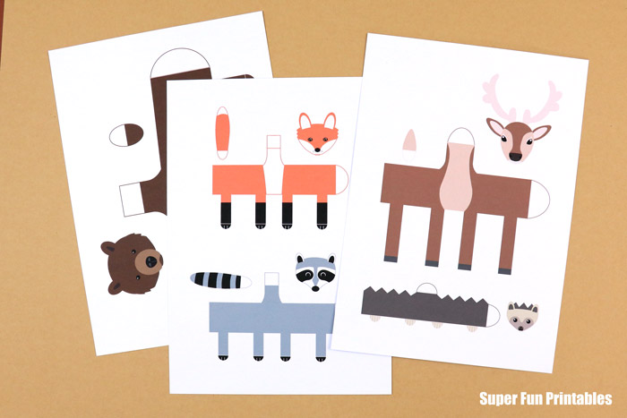 animal craft templates for woodland animals