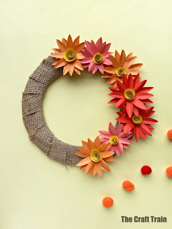 Autumn wreath craft