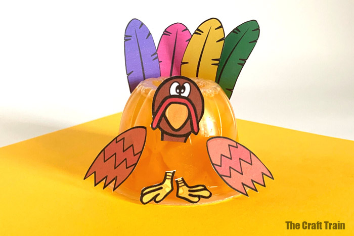 turkey snack cup craft for kids