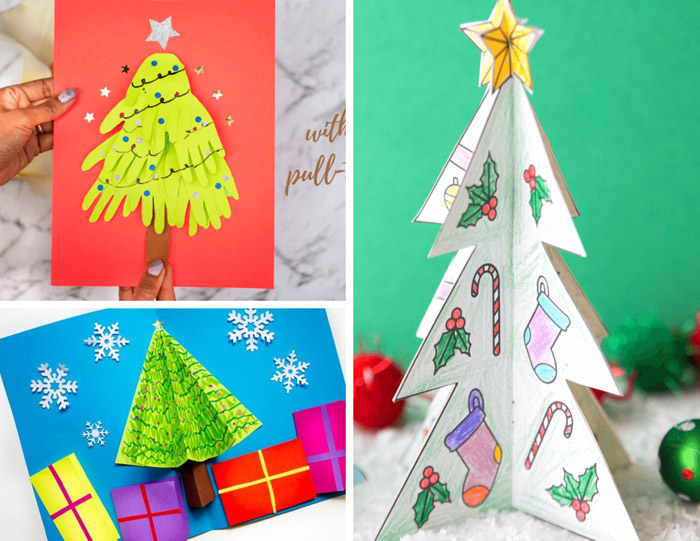 More Free Christmas tree crafts