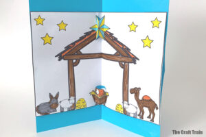 Free printable Nativity card - The Craft Train