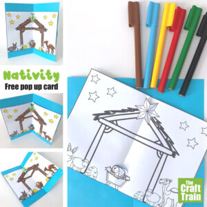 Free printable Nativity card - The Craft Train