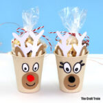 Reindeer treat cups handmade gift idea