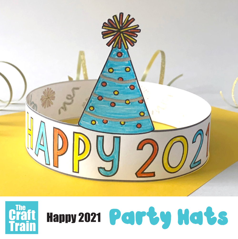 party hats 2021 printable designs