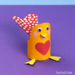 love bird Valentines Day craft for kids