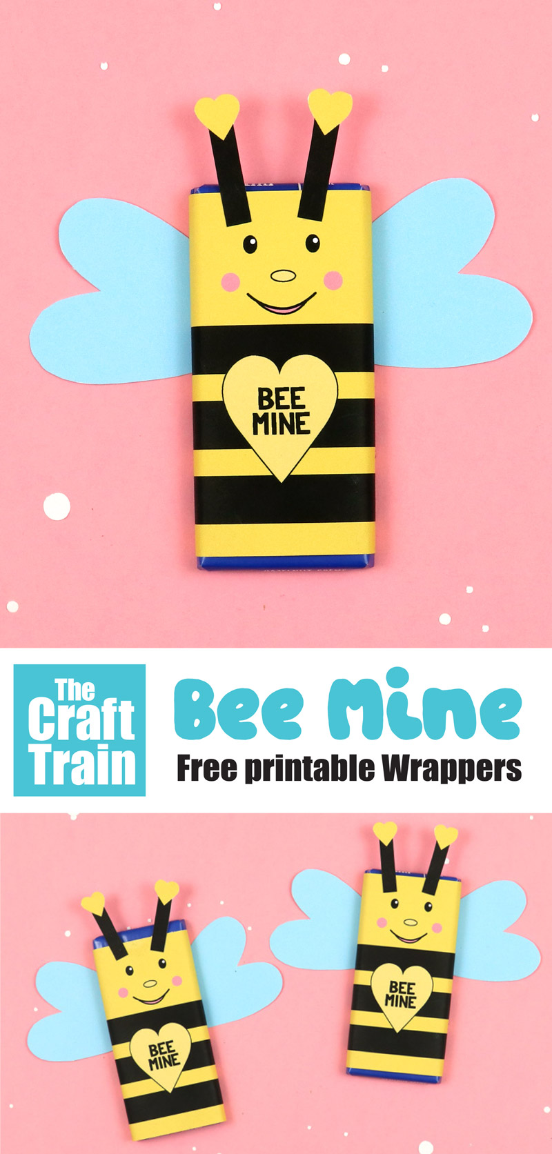 Bee Mine Valentine bar wrapper