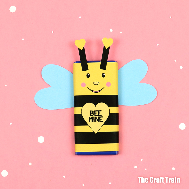 Bee Mine Chocolate bar wrapper – free printable Valentine gift