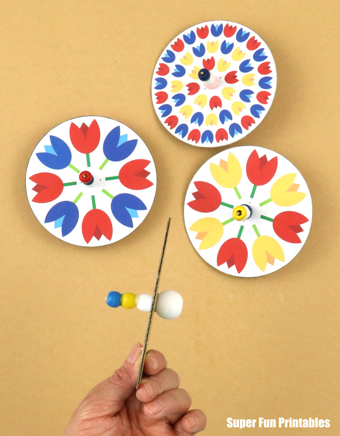 spinning top craft for kids