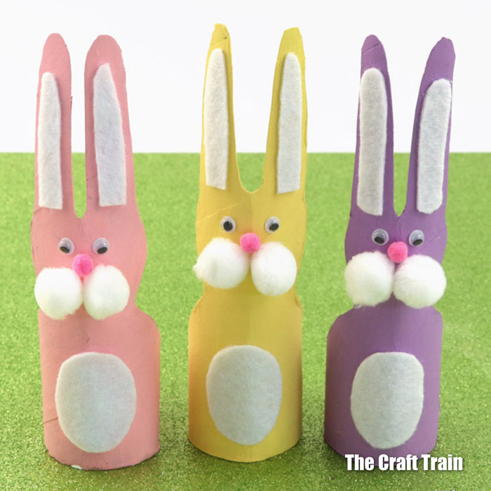 paper roll easter bunnies
