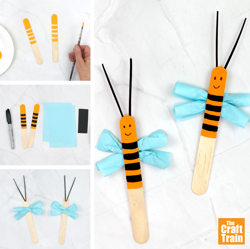 craft stick bee craft