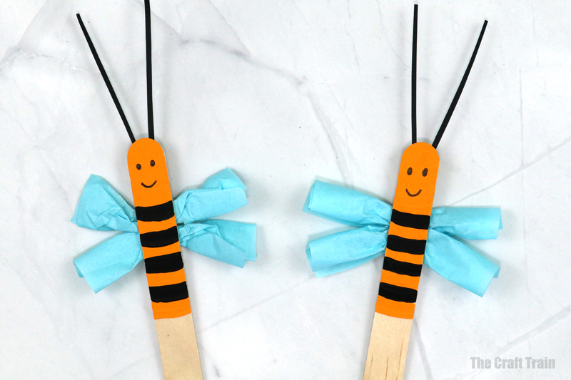 bee craft – make a bee craft stick puppet