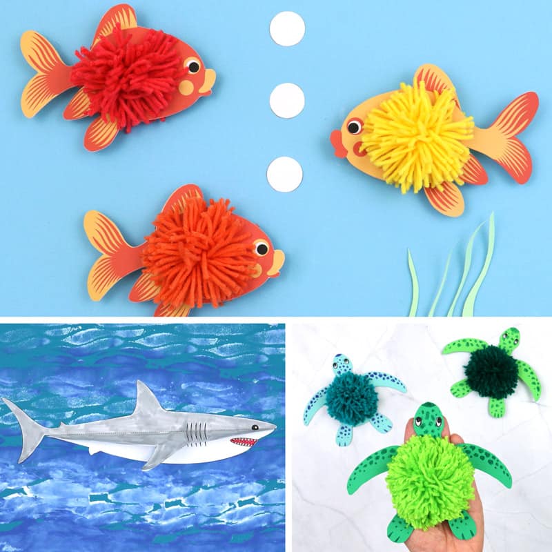 Ocean animal printable crafts