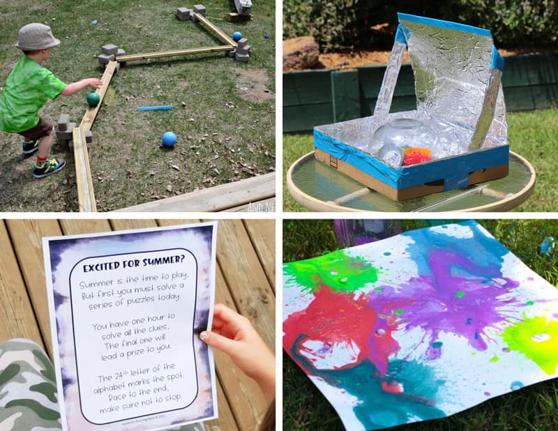 outdoor science and STEM projects for kids