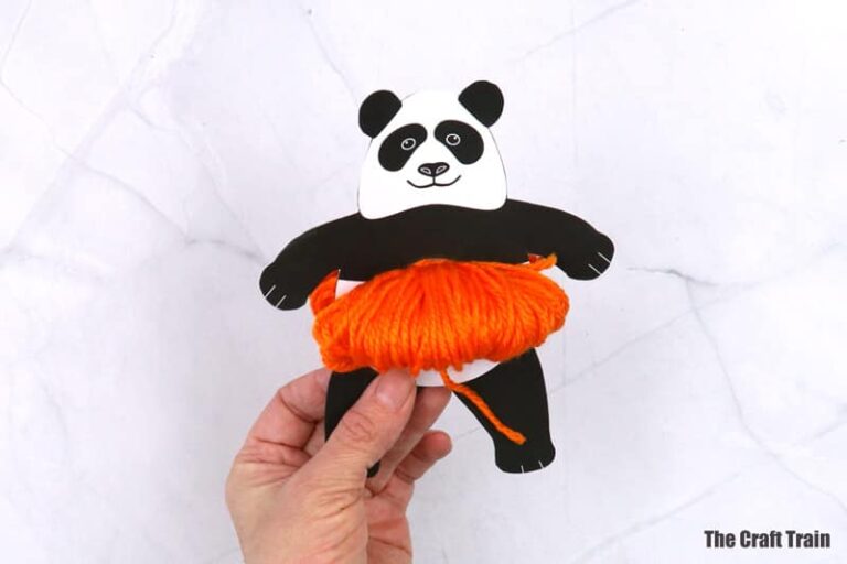 Printable pom-pom panda - The Craft Train