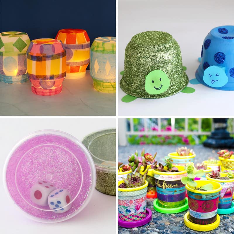 plastic container crafts