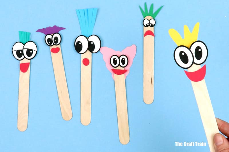 cartoon stick puppets - The Craft Train