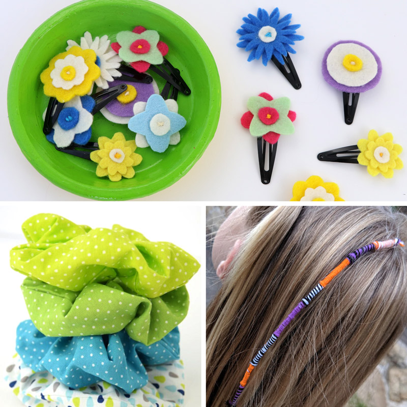 DIY hair accessories tweens can make — tween craft ideas