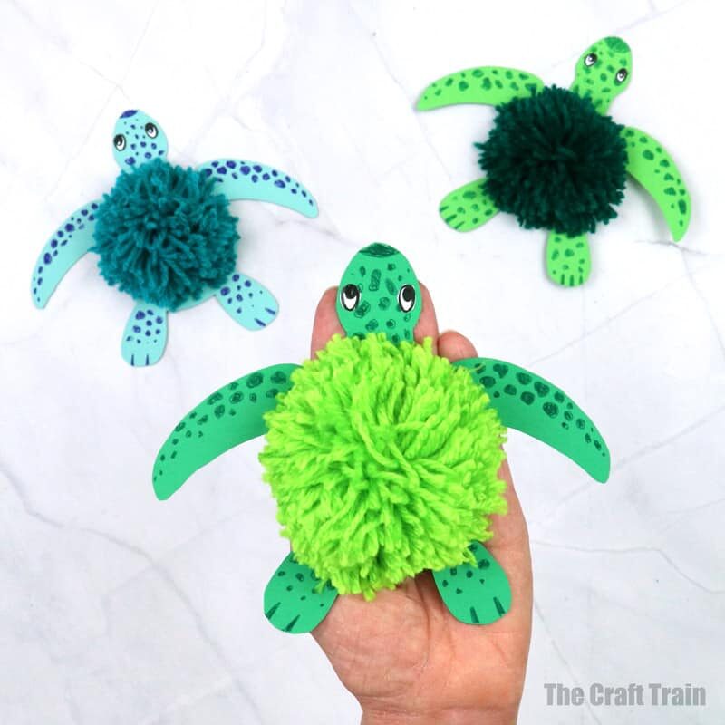 Yarn turtle craft
