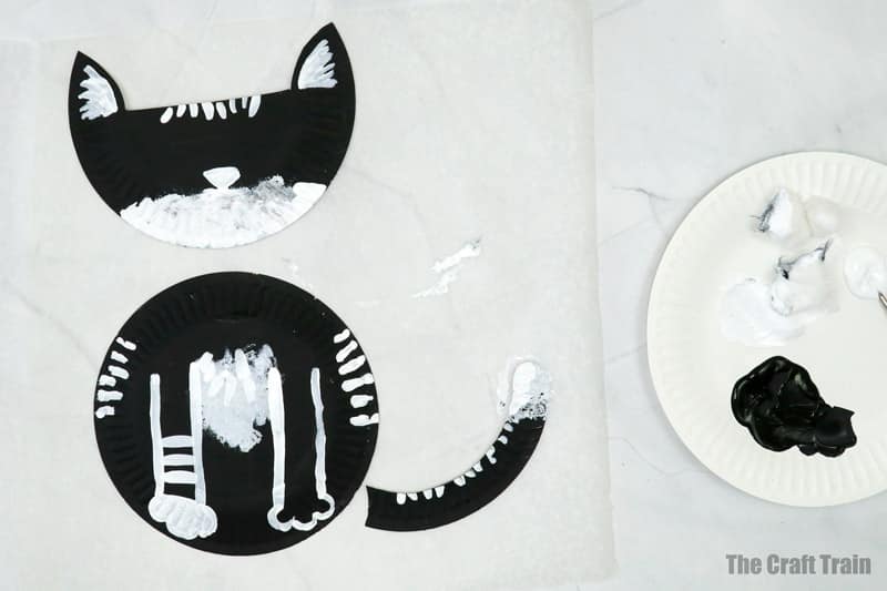 black and white cat craft steps