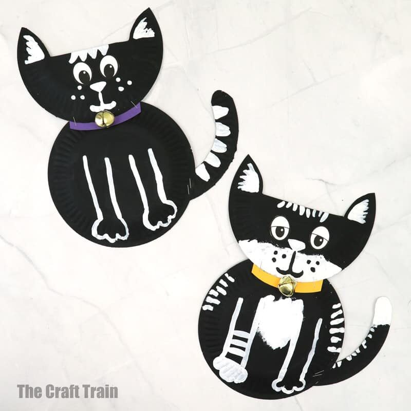 Black and white cat craft
