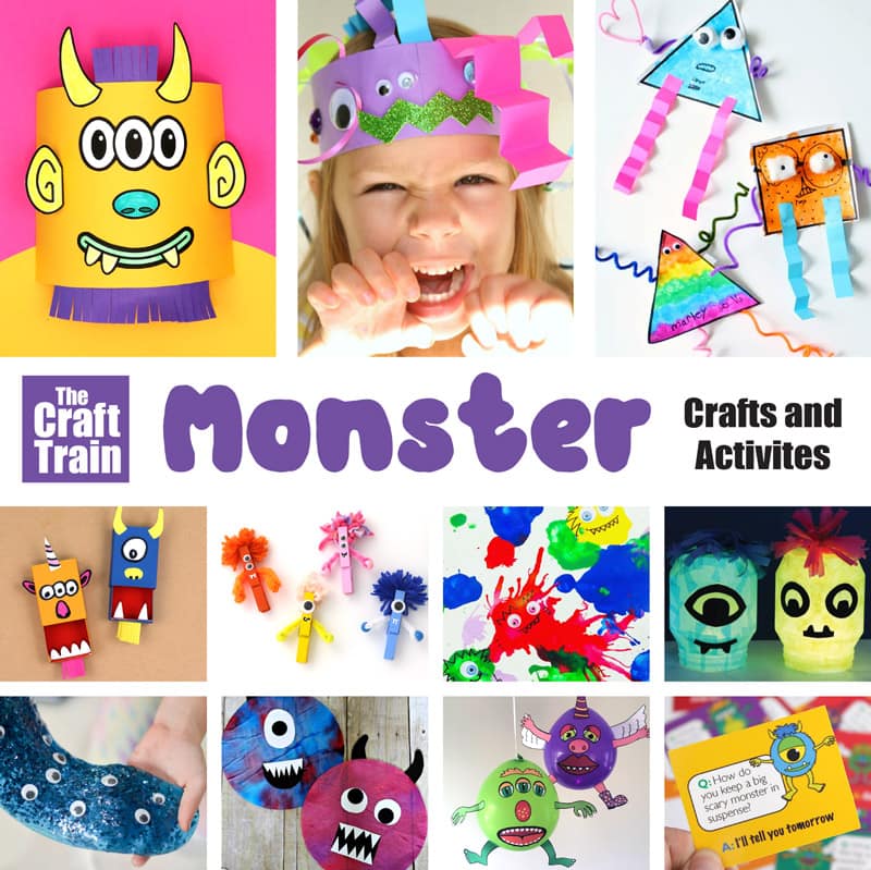 over 30 monster crafts for kids
