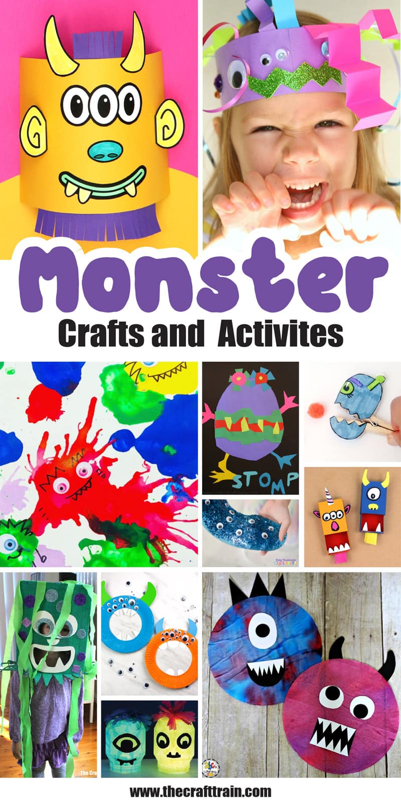 tons of fun monster crafts and activities for kids