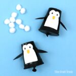 penguin poppers DIY toy craft for kids