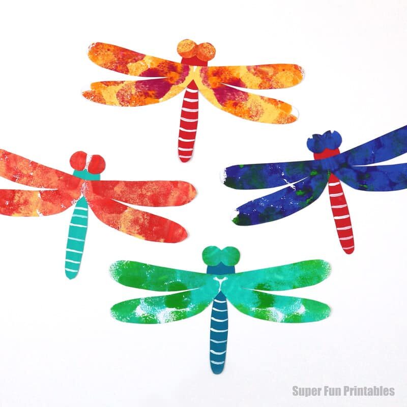 dragonfly squish art