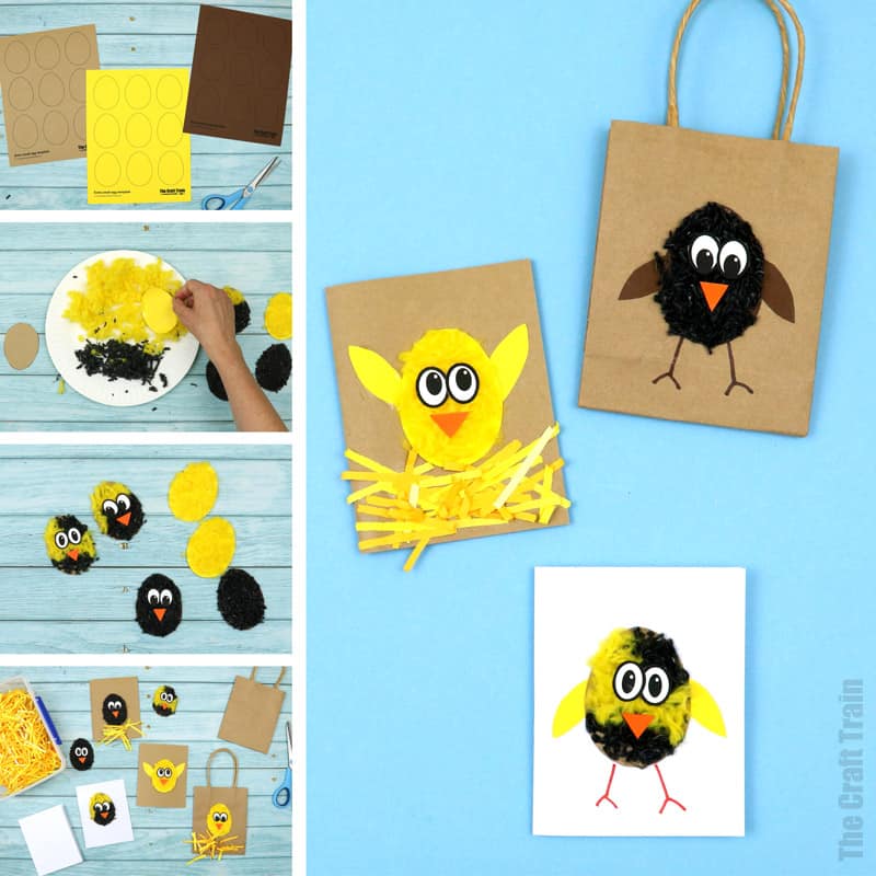 Adorable fluffy chick cards
