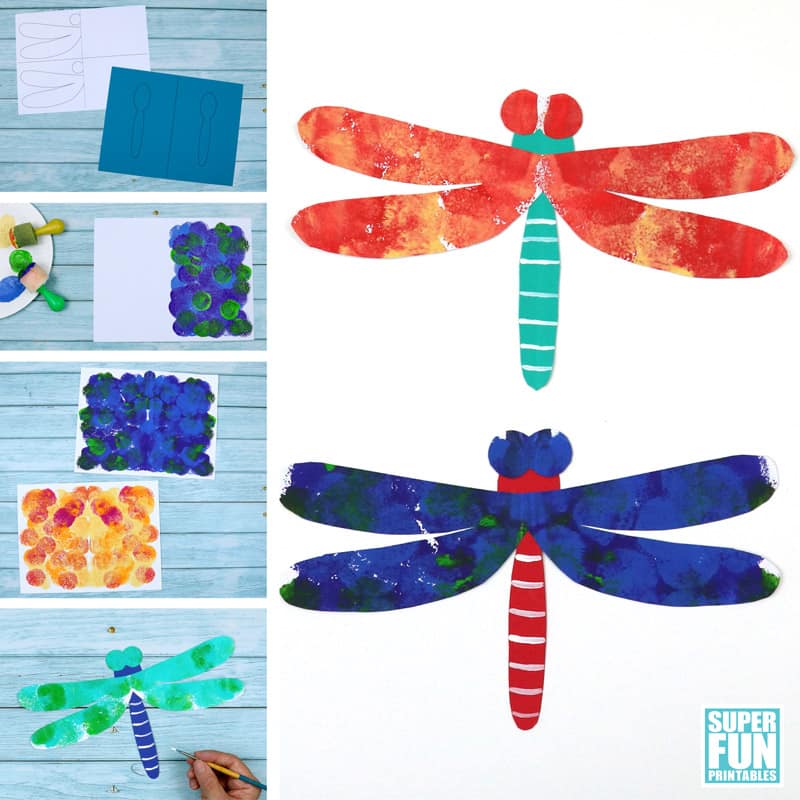 Dragonfly art project for kids