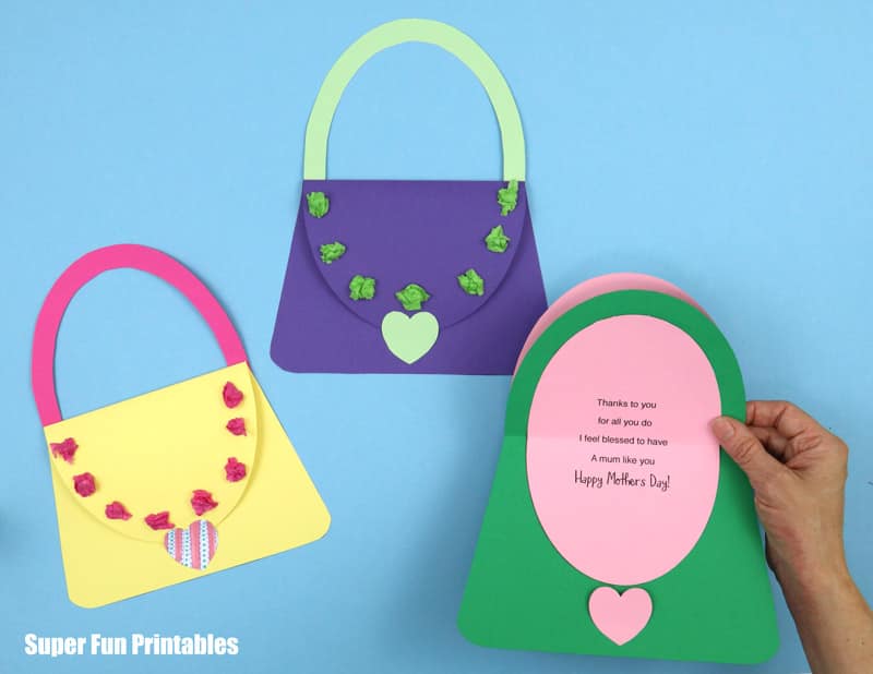 purse mothers day cards