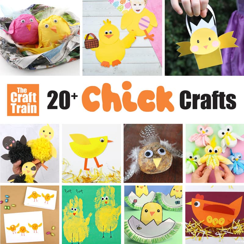 Over 20 Chick crafts for kids for Spring or Easter