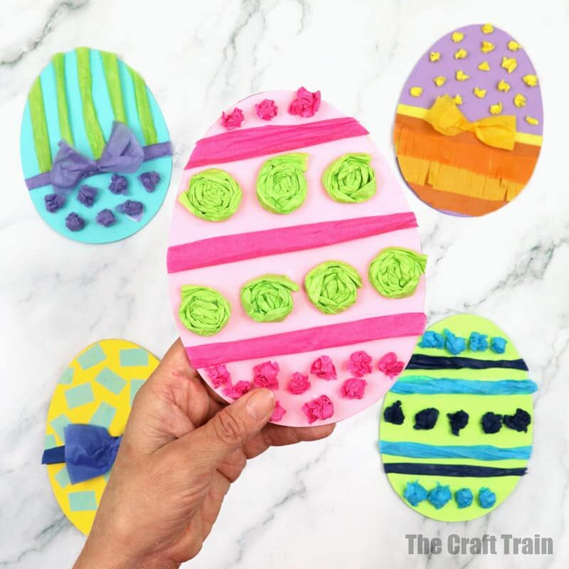 Textured paper egg cards
