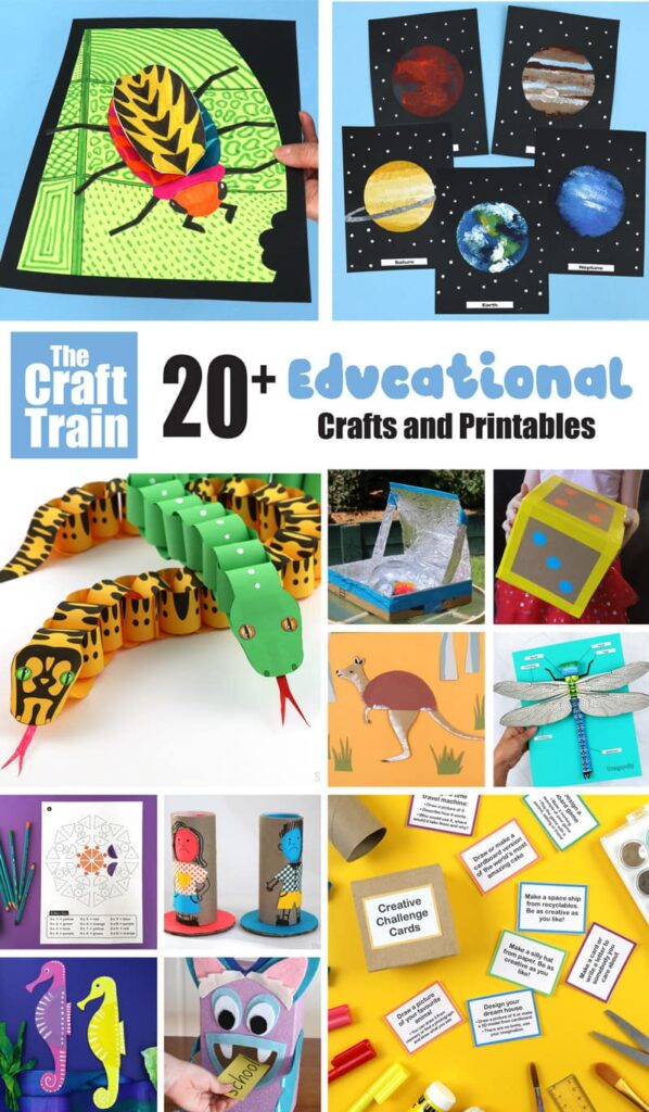 Over 20 educational crafts for kids