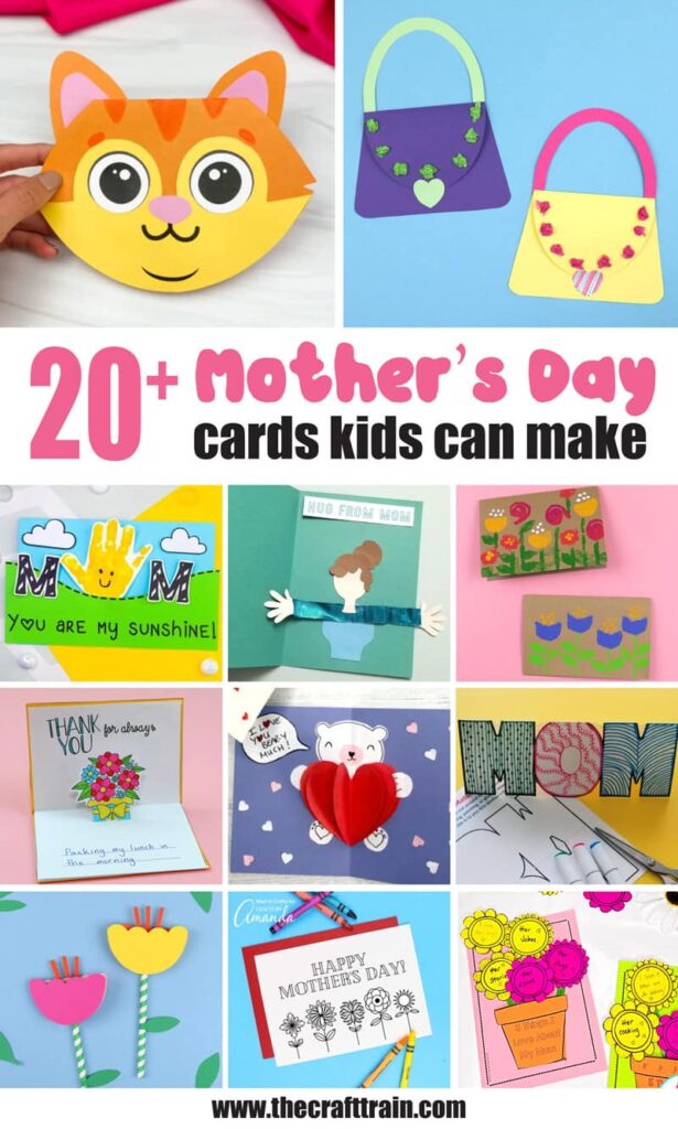 Over 20 mothers day cards kids can make