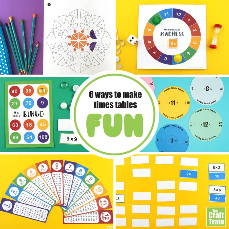 Times tables activities for kids