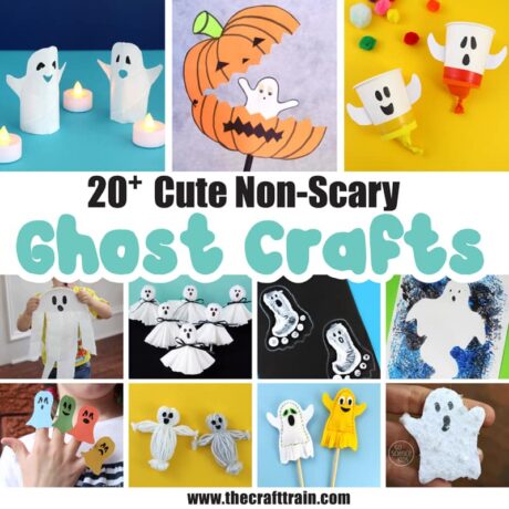 Over 20 cute non scary ghost crafts for kids