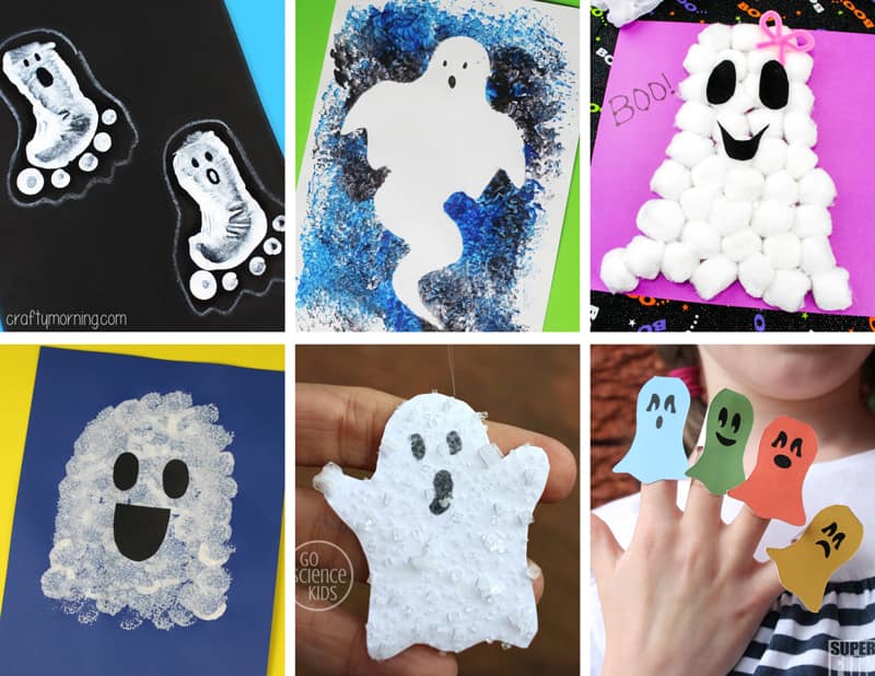 Ghost art and paper craft projects