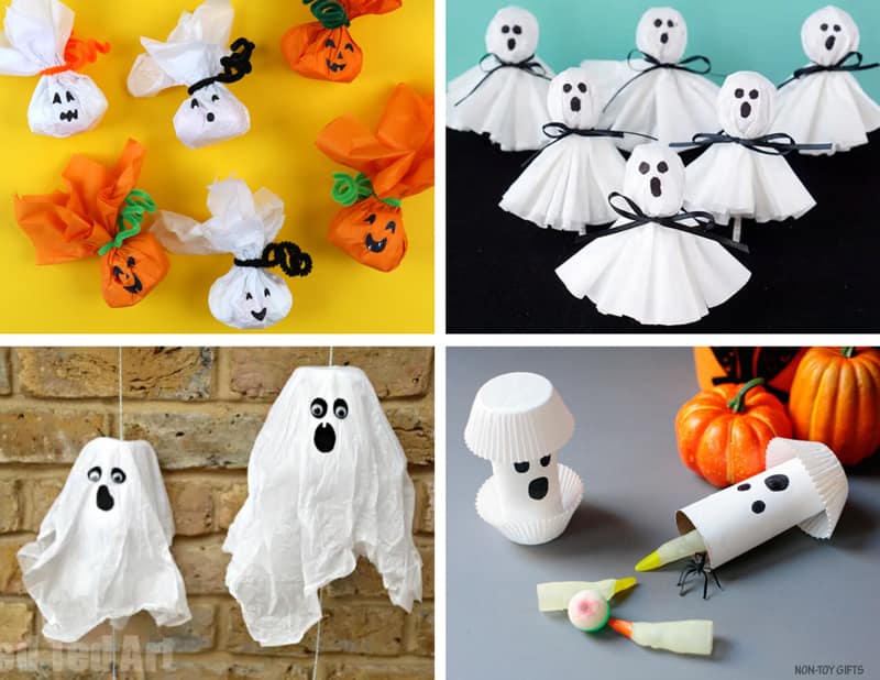 Ghost treat crafts for kids
