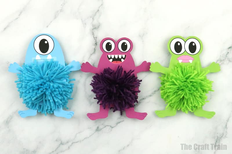 fluffy yarn monsters