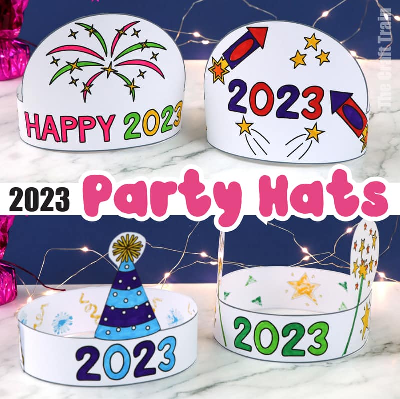 2023 Party Hats for New Year