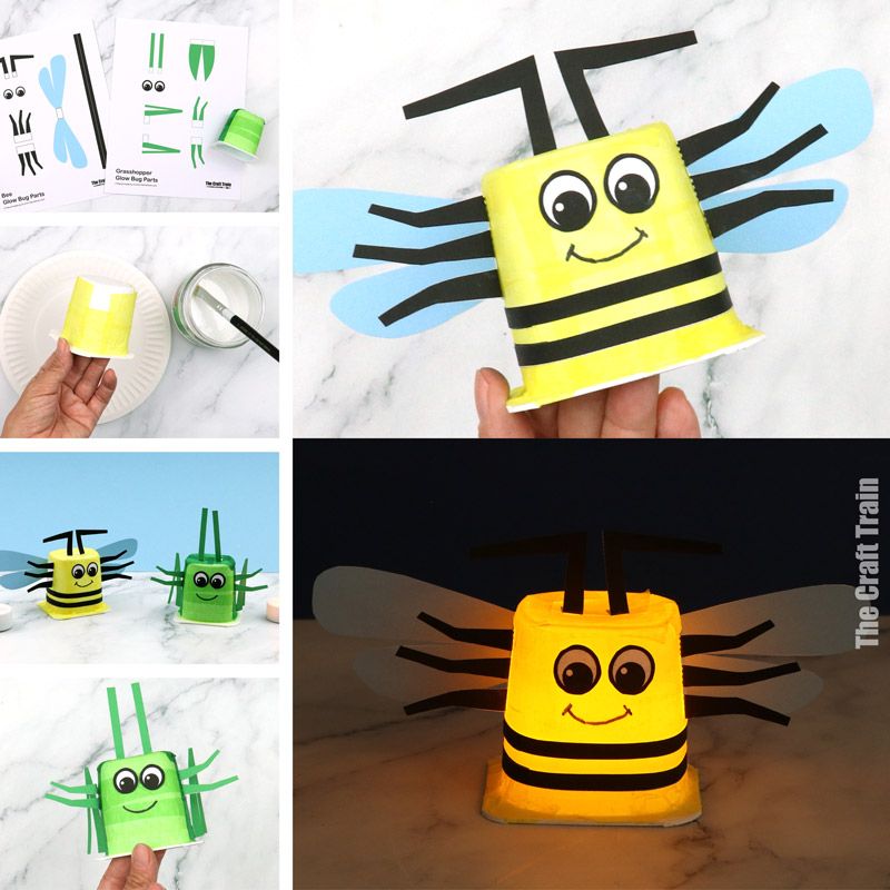 Glow bug craft for kids