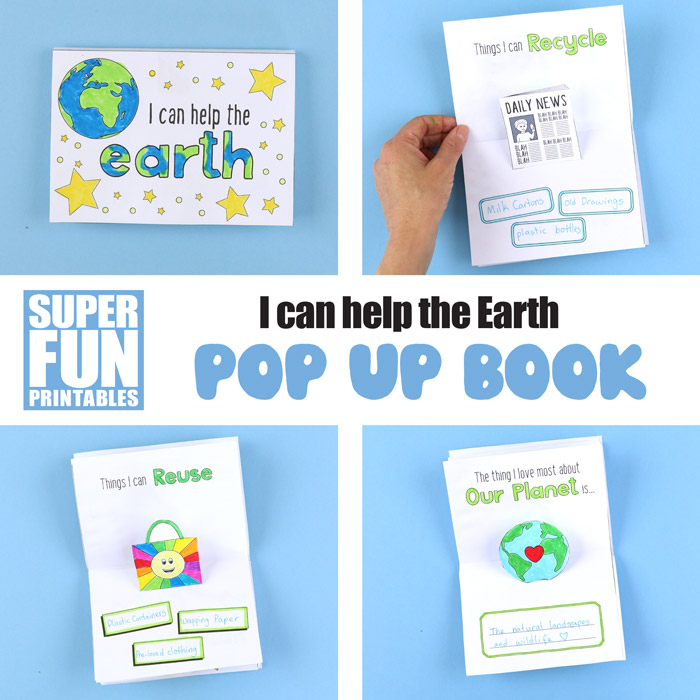 pop up book Earth Day idea
