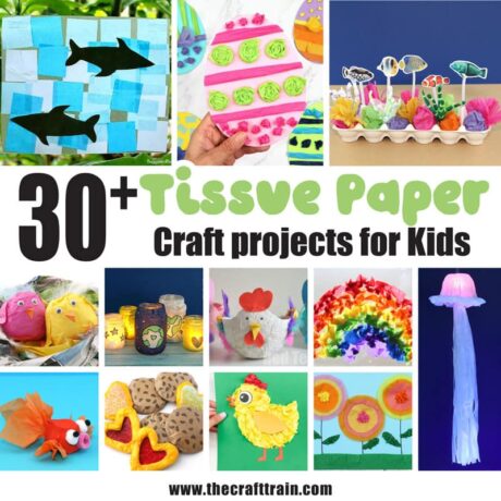 Tissue paper crafts for kids—over 30 fun ideas