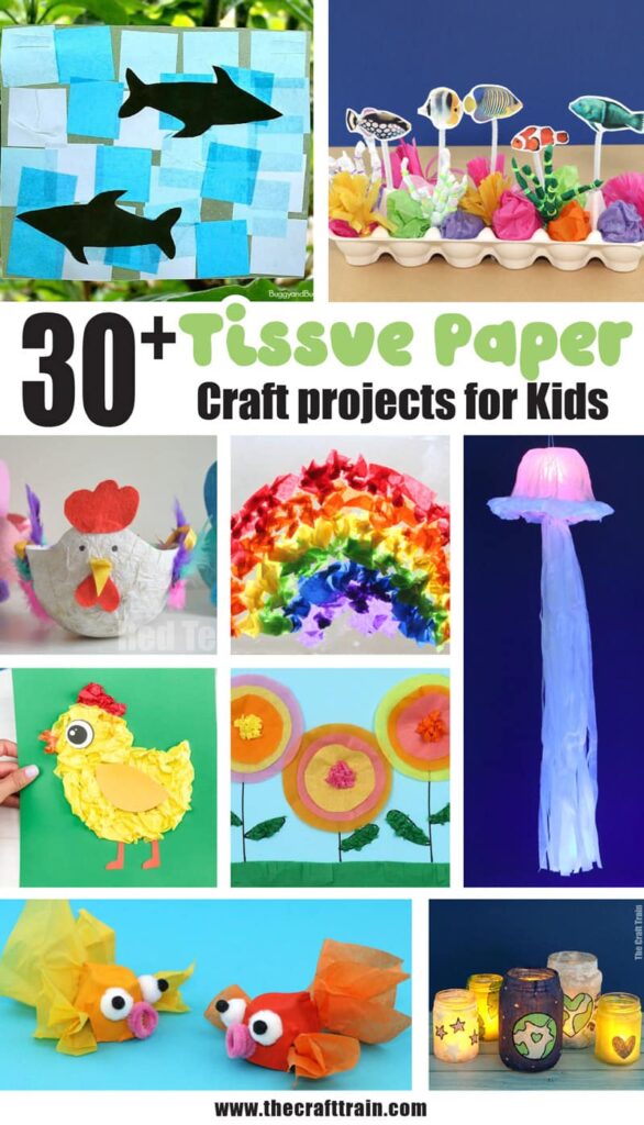 tissue paper crafts for kids