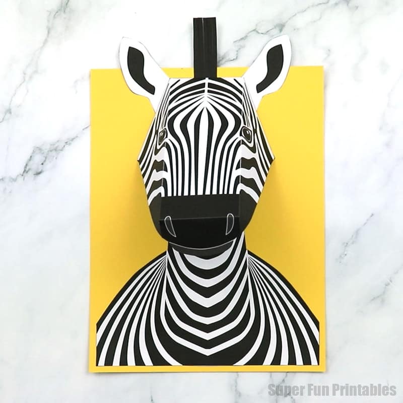 3D zebra craft