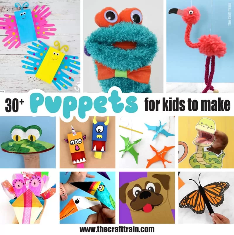 Over 30 puppet crafts kids can make