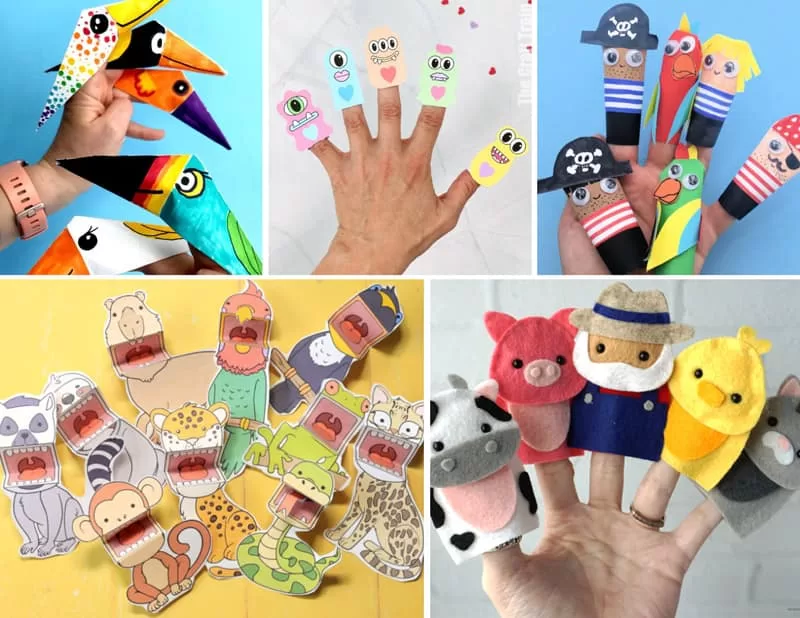 Finger puppet crafts for kids