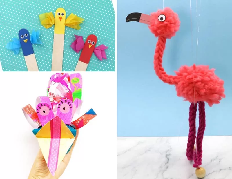 bird puppets for kids