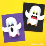 Ghost craft - A printable 3D ghost papercraft for kids
